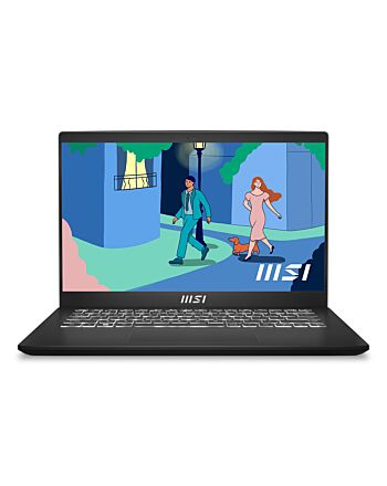 MSI Modern 14 C7M-074UK AMD Ryzen™ 5 7530U Laptop 35.6 cm (14") Full HD 8 GB DDR4-SDRAM 512 GB SSD Wi-Fi 6E (802.11ax) Windows 11 Home Black