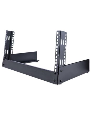 StarTech.com 2-Post 4U Desktop Server Rack, Small Open Frame 19in Computer Rack, Compact Network Rack for AV / Studio / Data / IT Equipment - Free Standing Two-Post Home/Office Rack