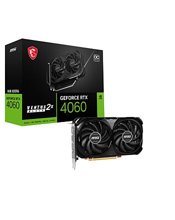 MSI VENTUS GEFORCE RTX 4060 2X BLACK 8G OC graphics card NVIDIA 8 GB GDDR6