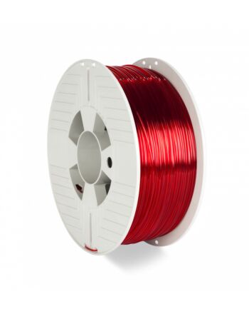 Verbatim 55054 3D printing material Polyethylene Terephthalate Glycol (PETG) Red, Transparent 1 kg