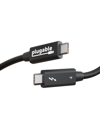 Plugable Technologies Thunderbolt 4 Cable Thunderbolt Certified 3.3ft USB4 Cable with 100W Charging, Single 8K or Dual 4K Displays, 40Gbps Data Transfer, Compatible with Thunderbolt, USB4, USB-C - Driverless