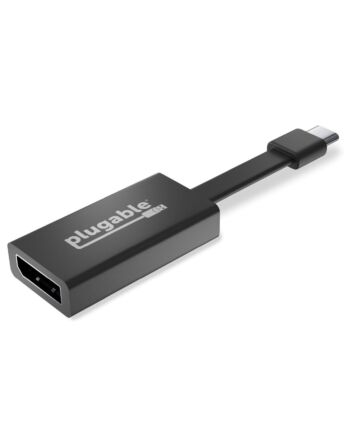 Plugable Technologies USB C to DisplayPort Adapter 4K 60Hz - Driverless Thunderbolt 3 to DisplayPort Adapter Compatible with MacBook Pro, Windows, Chromebooks, iPad Pro, Dell XPS, and more
