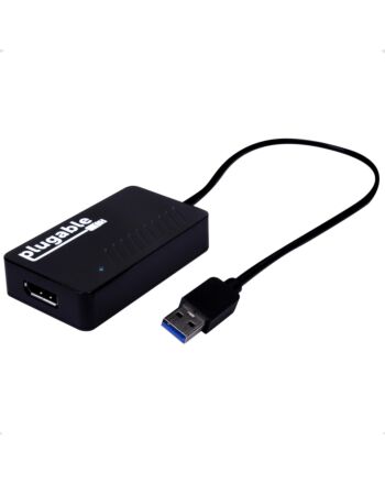 Plugable Technologies USB 3.0 to DisplayPort 4K DisplayLink Video Graphics Adapter for Multiple Monitors up to 3840x2160 Supports Windows, Mac, and ChromeOS