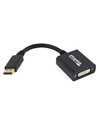 Plugable Technologies DisplayPort to DVI Adapter, Driverless, Compatible with Windows and Linux Systems and Displays up to 1920x1200@60Hz, Passive
