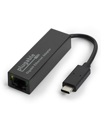 Plugable Technologies USB C to Ethernet Adapter, Fast and Reliable Thunderbolt or USB C to Gigabit Ethernet Adapter, Compatible with Windows, Mac, iPhone 15, ChromeOS, Dell XPS, Switch