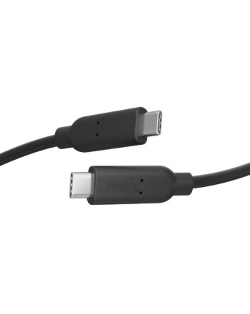 Plugable Technologies 10Gbps USB C to USB C Cable, 3.3 feet (1 Meter), 5A, USB-IF Certified, USB 3.1 Gen 2 Type-C - Driverless