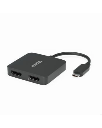 Plugable Technologies USB C to HDMI Adapter for Dual Monitors 4K 60Hz, Compatible with Windows, Chromebook, USBC Thunderbolt USB4 Laptops, MST Extended Display Type C Multi HDMI Port Adapter, Driverless USBC-MSTH2
