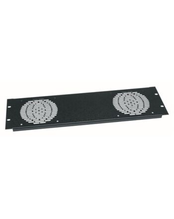 Middle Atlantic Products Fan panel, 2 fan, Anodized