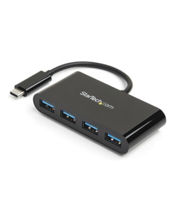 StarTech.com 4-Port USB-C Hub - USB-C to 4x USB-A - USB 3.0 Hub - Bus Powered~4-Port USB-C Hub - USB-C to 4x USB-A - USB 3.0 Hub - 5Gbps - Bus Powered