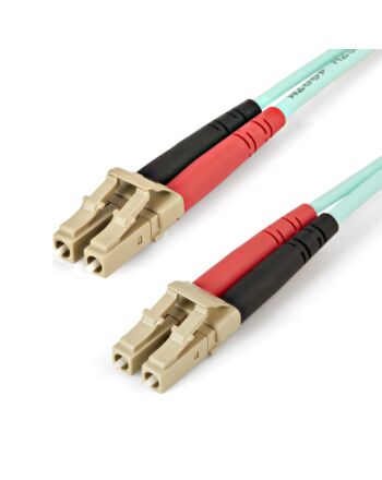StarTech.com 2m (6ft) LC/UPC to LC/UPC OM4 Multimode Fiber Optic Cable, 50/125µm LOMMF/VCSEL Zipcord Fiber, 100G, Low Insertion Loss - LSZH Fiber Jumper Cord
