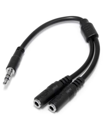 StarTech.com Slim Stereo Splitter Cable - 3.5mm Male to 2x 3.5mm Female