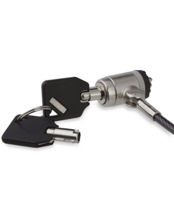 StarTech.com 6ft (2m) Laptop Cable Lock with Keys - Keyed Security Cable Lock for Compatible K-Slot Laptops, Desktops, Computers & Other Devices - Anti-Theft Vinyl Coated Steel Cable Lock