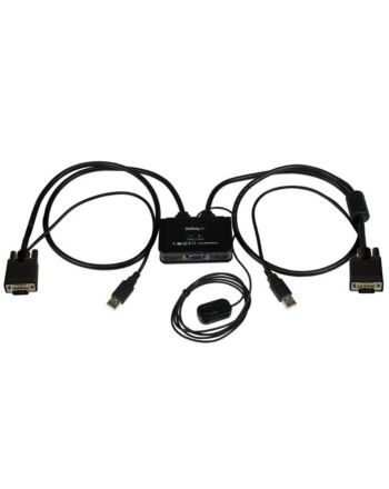 StarTech.com 2 Port USB VGA Cable KVM Switch - USB Powered with Remote Switch