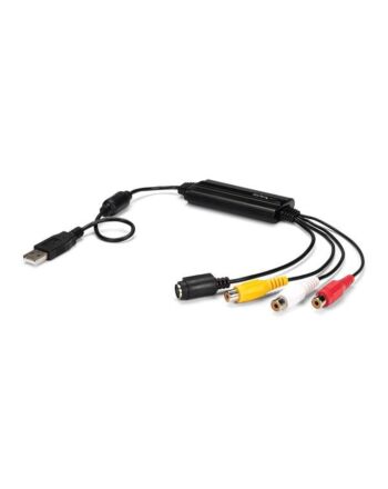 StarTech.com USB Video Capture Adapter Cable - S-Video/Composite to USB 2.0 SD Video Capture Device Cable - TWAIN Support - Analog to Digital Converter for Media Storage - Windows Only