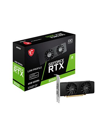 MSI GEFORCE RTX 3050 LP 6G OC graphics card NVIDIA 6 GB GDDR6