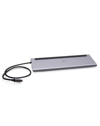 C2G USB-C 10-in-1 Triple Display Docking Station with HDMI, DisplayPort, VGA, Ethernet, USB, SD Card Reader, 3.5mm Audio and Power Delivery up to 100W - 4K 30Hz