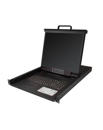 StarTech.com 8 Port Rackmount KVM Console w/ 6ft Cables - Integrated KVM Switch w/ 19" LCD Monitor - Fully Featured 1U LCD KVM Drawer- OSD KVM - Durable 50,000 MTBF - USB + VGA Support