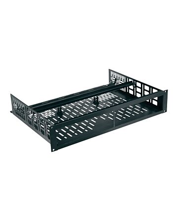 Middle Atlantic Products 2 RU Anodized Custom Shelf For (2) Sonos Amps, 14 Inches Deep
