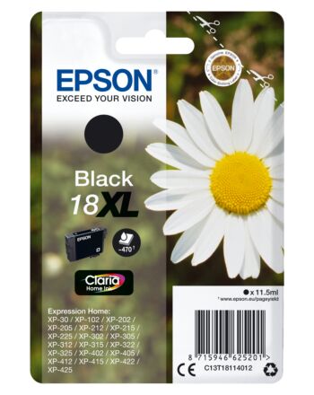 Epson Daisy Singlepack Black 18XL Claria Home Ink