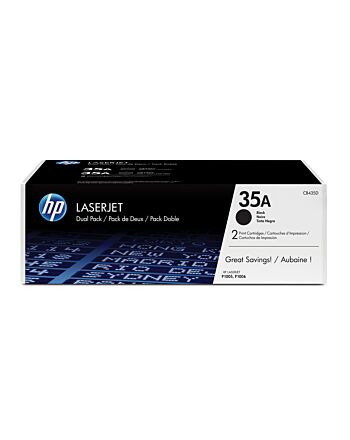 HP 35A 2-pack Black Original LaserJet Toner Cartridges