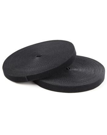 StarTech.com 100ft Hook and Loop Roll - Cut-to-Size Reusable Cable Ties - Bulk Industrial Wire Fastener Tape /Adjustable Fabric Wraps Black / Resuable Self Gripping Cable Management Straps