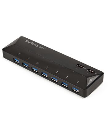 StarTech.com 7-Port USB 3.0 Hub plus Dedicated Charging Ports - 2 x 2.4A Ports~7-Port USB 3.0 Hub (5Gbps) plus Dedicated Charging Ports - 2 x 2.4A Ports