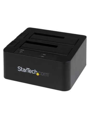 StarTech.com Dual-Bay USB 3.0 / eSATA to SATA Hard Drive Docking Station, USB Hard Drive Dock, External 2.5/3.5" SATA I/II/III SSD/HDD Docking Station, Hot-Swap Hard Drive Bays, Top-Loading