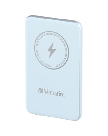 Verbatim Charge 'n' Go Magnetic Wireless Power Bank 5000mAh Blue