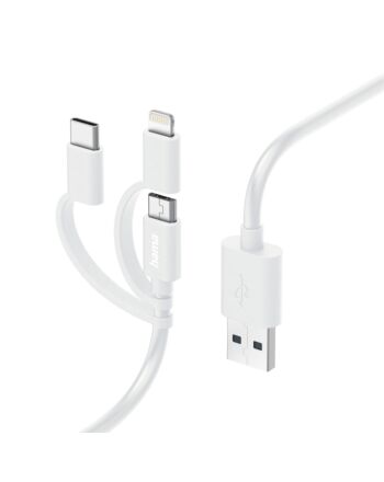Hama 00201535 USB cable USB 2.0 1 m USB A Micro-USB B White