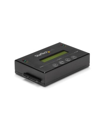 StarTech.com 1:1 Standalone Hard Drive Duplicator & Eraser, SATA HDD/SSD Disk Cloner & Eraser, LCD display, TAA Compliant, OS Independent