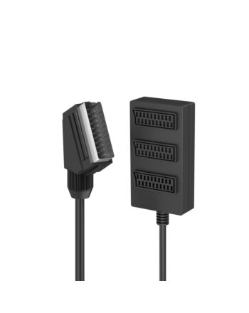 Hama 00205170 SCART cable 0.5 m SCART (10-pin) 3 x SCART (21-pin) Black