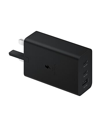Samsung 65W Trio Universal Power Adapter Black USB Fast charging Indoor