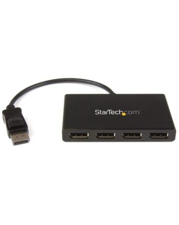 StarTech.com 4-Port Multi Monitor Adapter - DisplayPort 1.2 MST Hub - 4x 1080p - DisplayPort Video Splitter for Extended Desktop Mode on Windows PCs Only - DP to Quad DP Monitors