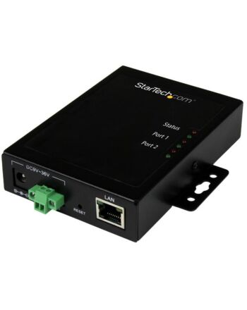 StarTech.com 2-Port Serial-to-IP Ethernet Device Server - RS232 - Metal and Mountable