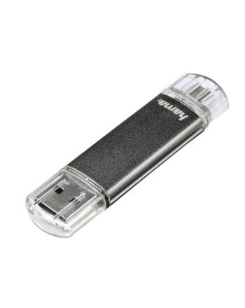 Hama Laeta Twin 16GB USB flash drive USB Type-A 2.0 Grey