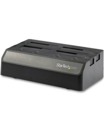 StarTech.com 4-Bay USB 3.1 to SATA Hard Drive Docking Station, 10Gbps USB Hard Drive Dock, External 2.5/3.5" SSD/HDD, SATA I/II/III, Docking Station, Hot-Swap Hard Drive Bay, Top-Loading