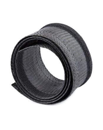 StarTech.com 10ft (3m) Cable Management Sleeve, Trimmable Heavy Duty Cable Wrap, 1.2" (3cm) Dia. Polyester Mesh Computer Cable Manager/Protector/Concealer, Black Cord Organizer/Hider