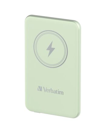 Verbatim Charge 'n' Go Magnetic Wireless Power Bank 5000mAh Green