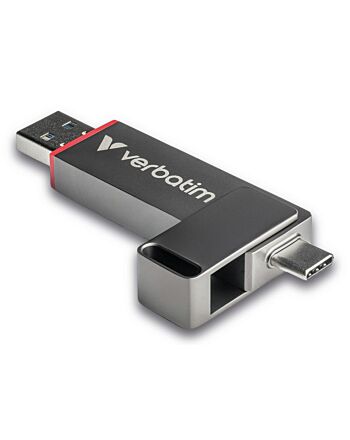 Verbatim Dual QuickStick USB flash drive 1 TB USB Type-A / USB Type-C 3.2 Gen 1 (3.1 Gen 1) Grey