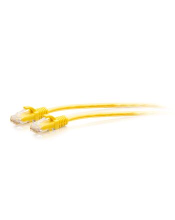 C2G 0.3m Cat6a Snagless Unshielded (UTP) Slim Ethernet Patch Cable - Yellow