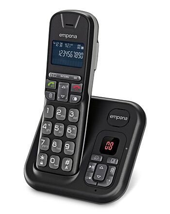 Emporia TH-21AB DECT telephone Caller ID Black