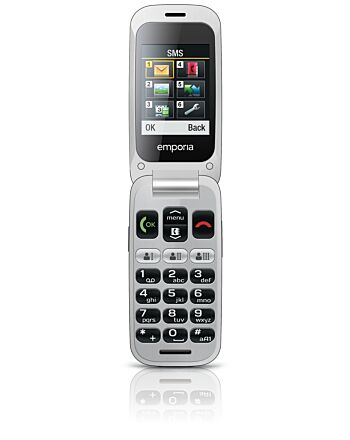 Emporia ONE 6.1 cm (2.4") 80 g Grey, Silver Senior phone