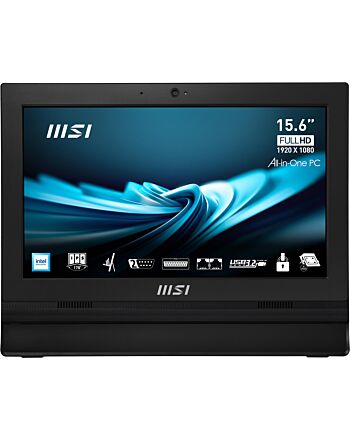 MSI Pro AP162T ADL Intel N100 All in One PC, (4GB RAM, 128GB SSD, Windows 11PRO), 15.6 Inch Single-Resistive touch Screen/UHD Graphics/Dual COM Port/LPT Port/Dual LAN/VGA/WiFi 5/BT 5.1/VESA/SD Card Reader