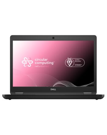 Circular Computing BSI certified Dell Latitude 5490 Refurbished Laptop, Intel Core i7 8th Gen , 16GB, 256GB SSD, 14” Full HD, Windows 11 Pro. The highest quality refurbished laptops in the world.