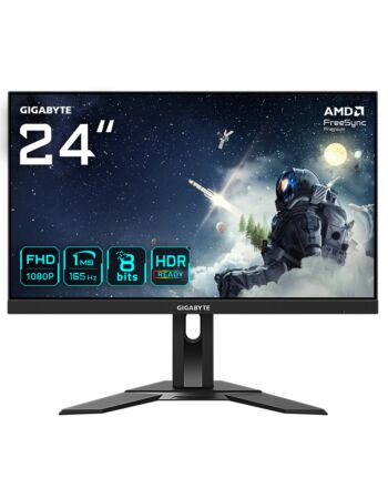 GIGABYTE G24F 2 24" FHD Gaming Monitor - 1920 x 1080, 165Hz, 1ms, 300 cd/m², AMD FreeSync Premium, HDR Ready, Displayport 1.2, HDMI 2.0