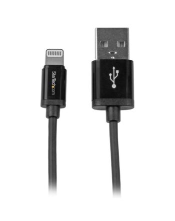 StarTech.com 1 m (3 ft.) USB to Lightning Cable - iPhone / iPad / iPod Charger Cable - High Speed Charging Lightning to USB Cable - Apple MFi Certified - Black