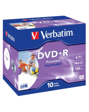Verbatim DVD+R Wide Inkjet Printable ID Brand
