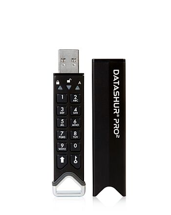 iStorage datAshur PRO2 4GB secure encrypted flash drive - IS-FL-DP2-256-4