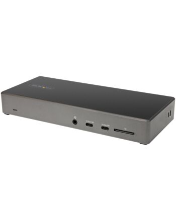 StarTech.com USB C Dock - Triple 4K Monitor USB Type-C Docking Station - 100W Power Delivery - DP 1.4 Alt Mode & DSC, 2x DisplayPort 1.4/HDMI 2.0 - 6xUSB (2x 10Gbps) - Windows/Chrome