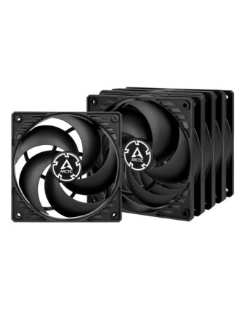 ARCTIC P12 PWM PST Value Pack (Schwarz/Schwarz) 120 mm PWM PST Lüfter optimiert für statischen Druck